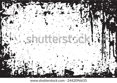 Abstract Monochrome Texture: Grungy Black and White Background with Dust and Scratches