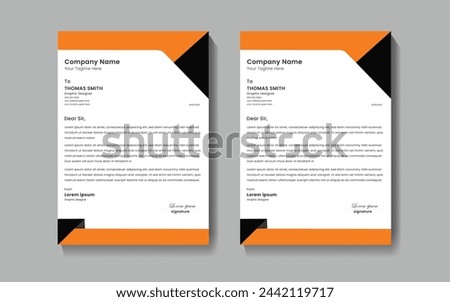 modern business and corporate       letterhead template
