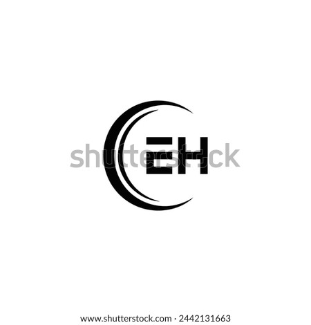 E H, E H design, E H letter, E H logo, EH, EH letter, EH logo, EH monogram, abstract, alphabet, awesome, black, brand, business, capital, circle, company, concept, corporate, design, finance, graphic,