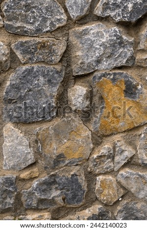 Texture of a stone wall. Old castle stone wall texture background. 3