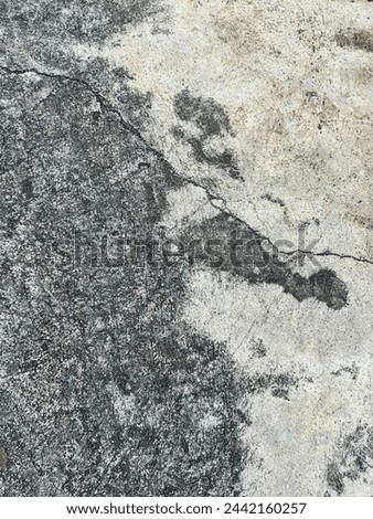 a photography of a fire hydrant on a sidewalk with a crack in the cement.