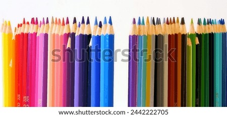 photo of a collection of colored pencils that can be used as background, wallpaper