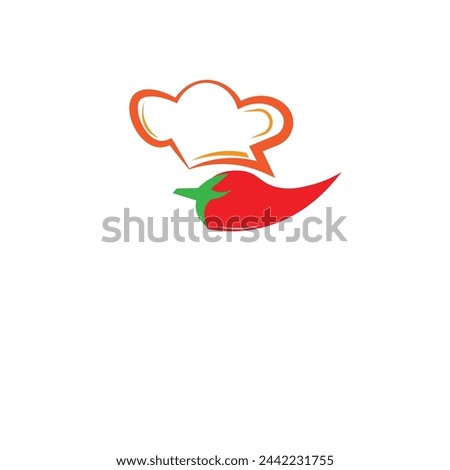 Vector minimalist food logo or clip art