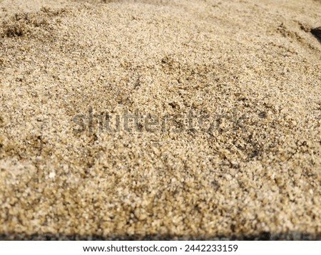 Close-up of the rough Mekong river sand.