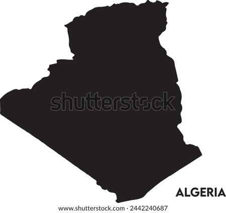 Algeria icon vector design, Algeria Logo design, Algeria's unique charm and natural wonders, Use it in your marketing materials, travel guides, or digital projects, Algeria map logo vector Royalty-Free Stock Photo #2442240687