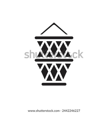 Nautical Net Filled Icon Vector Illustration