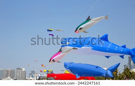 Pattaya International Kite On The Beach Pattaya beach, Chonburi, Thailand.