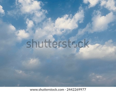 Stratocumulus clouds Imagination is like fireworks they range in color from bright white to dark gray at Bangkok, Thailand.no focus