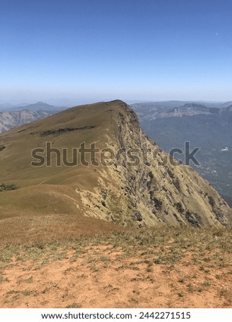 Mountain Range in the Himalayas india alphine mountains western ghats Royalty-Free Stock Photo #2442271515