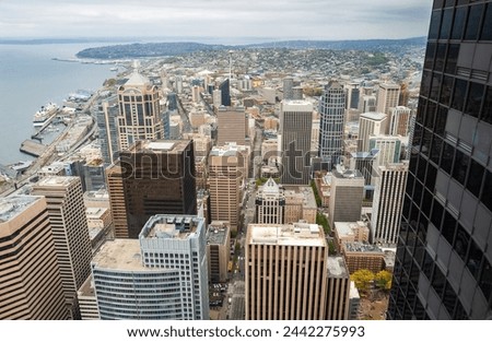 View of The Seattle Skyline, Washington State, USA