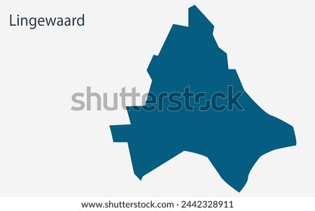 Map of Lingewaard, Lingewaard Map, Region of Netherland, district, states, Netherland map, Politics, government, people, national day, full map, area, containment, states, outline Royalty-Free Stock Photo #2442328911