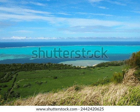 lagoon of New Caledonia in the south Pacific, French overseas territory Royalty-Free Stock Photo #2442420625