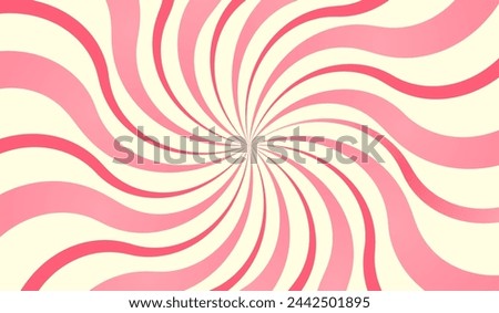 Candy radial background. Marshmallow swirl pattern. Retro psychedelic backdrop