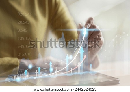 Startup business concept. Businessman holding rocket is launching for growing business. Rapid growth concept. Fast start up business. Strategic planning and business success. startup company.. Royalty-Free Stock Photo #2442524023