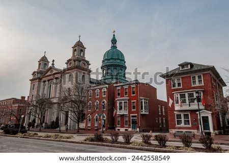 Historic Homes and Churches in Harrisburg Pennsylvania USA