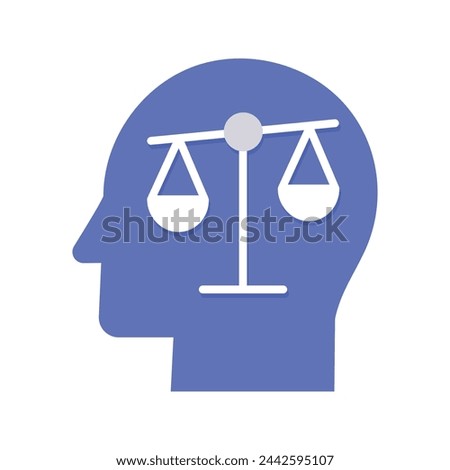 AI Bias Icon. Addressing Bias in AI: Strategies to mitigate and prevent biases in artificial intelligence systems. Royalty-Free Stock Photo #2442595107