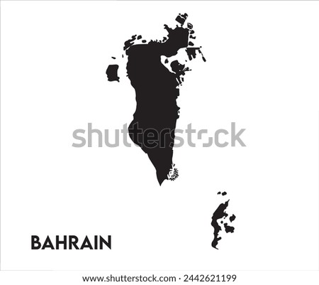 Bahrain icon vector design, Bahrain Logo design, Bahrain's unique charm and natural wonders, Use it in your marketing materials, travel guides, or digital projects, Bahrain map logo vector Royalty-Free Stock Photo #2442621199