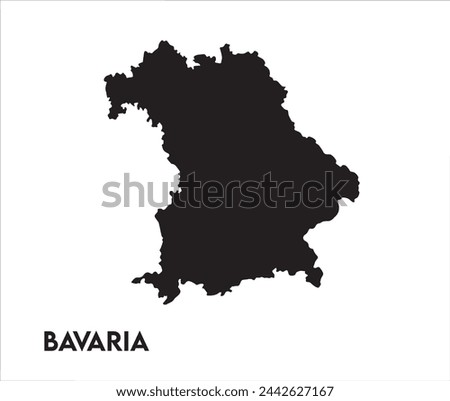 Bavaria icon vector design, Bavaria Logo design, Bavaria's unique charm and natural wonders, Use it in your marketing materials, travel guides, or digital projects, Bavaria map logo vector Royalty-Free Stock Photo #2442627167