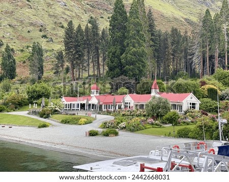 Walter Peak High Country Farm, a traditional New Zealand station that has been converted into accommodation for tourists. 