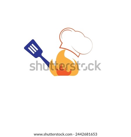 Restaurant logo or BBQ logo or clip art