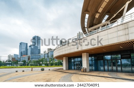 Skyscrapers in the financial district, Changsha, Hunan, China.