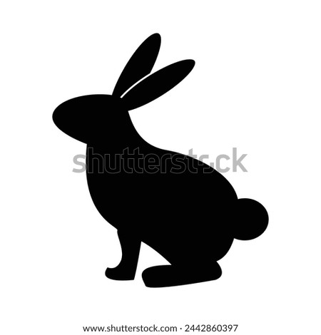 Rabbit vector icon. Flat Rabbit pictogram is isolated on a white background. Rabbit logo icon. Rabbit icon in trendy design style. Vector illustration. Eps file 365.