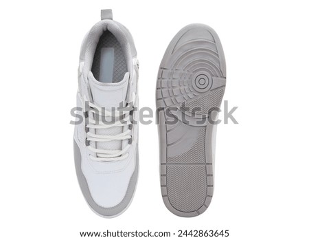 trendy and fashionable light wieght sneakers isolated on white background