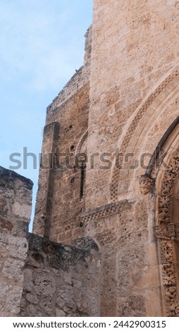 Architectonic detail in Oña church in Burgos Royalty-Free Stock Photo #2442900315