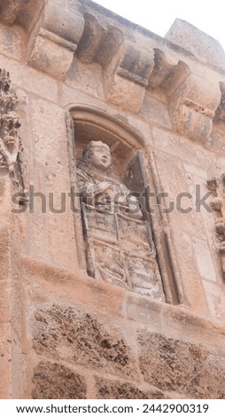Architectonic detail in Oña church in Burgos Royalty-Free Stock Photo #2442900319