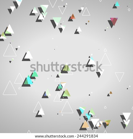Abstract geometric shapes dynamic illustration.