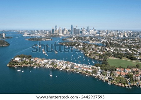 The Sydney suburb of Birchgrove and the Sydney city skyline.