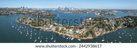 The Sydney suburb Woolwich and the  lane cove  and Parramatta rivers