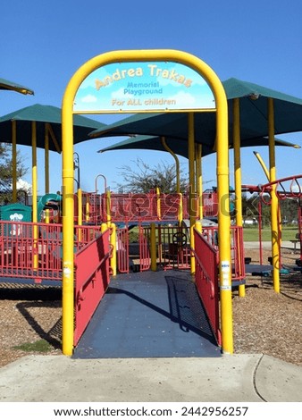 An Architectural photograph of playground equipment in the Winter Haven, Florida area. 