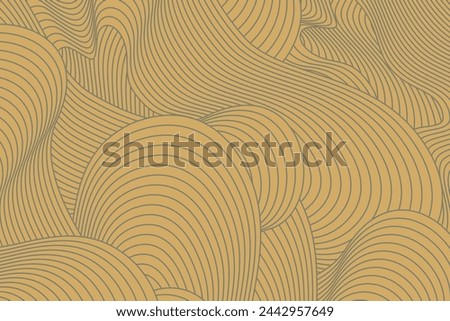 Abstract yellowish brown and gray irregular stripes textured background. seamless geometric pattern design for certificates, invitations, textiles, clothing, covers and etc.