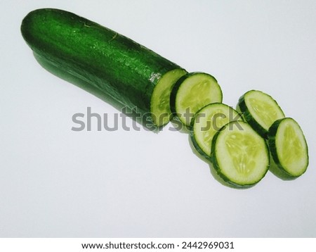fresh cucumber pieces beautiful pic 