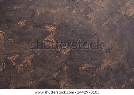 Abstract Background, Black Stone Accented with Traces of Cocoa Powder.