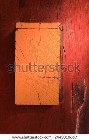 Joinery joints or Blind Mortise and Tenon joints on ancient wood, Joint parts of some wooden construction, Detail view of wood joint. Royalty-Free Stock Photo #2443010669