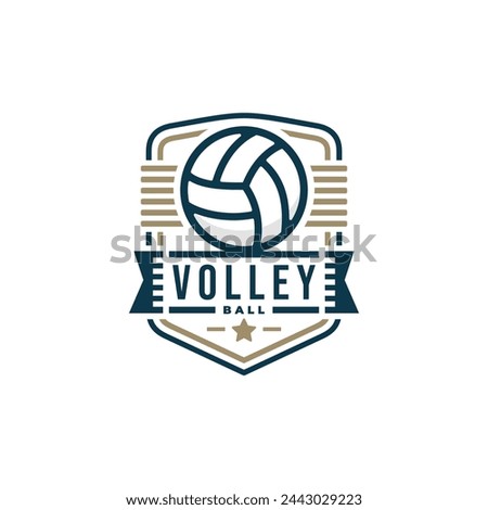 Volleyball logo vector. EPS 10 editable vector