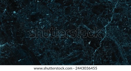black marble background in blue shade an white veins Royalty-Free Stock Photo #2443036455