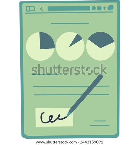 Doodle Vector Art EPS file 3000*3000 300dpi. A brand of tablet computers designed and manufactured by Apple Inc. Royalty-Free Stock Photo #2443159091