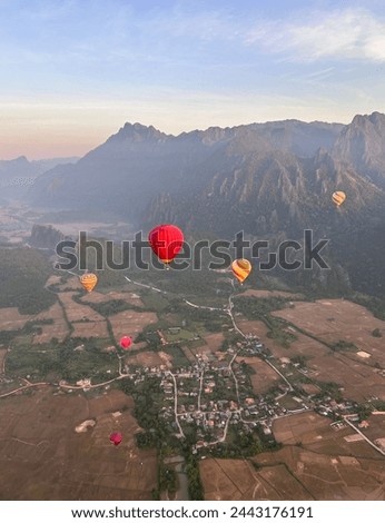 Hot air ballon, sunrise, screensaver, background, natural, picture frame, original, background photo, photo of the day