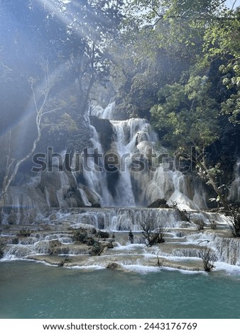Laos, waterfall, speechless, screensaver, background, natural, picture frame, original, background photo, photo of the day