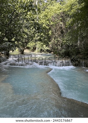 Laos, waterfall, speechless, screensaver, background, natural, picture frame, original, background photo, photo of the day