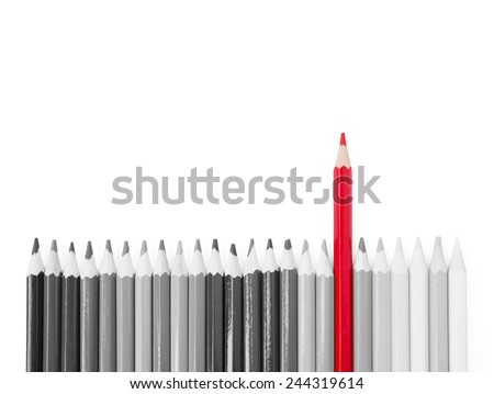 Standing out from the crowd Royalty-Free Stock Photo #244319614