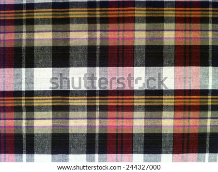 texture of plaid fabric for background