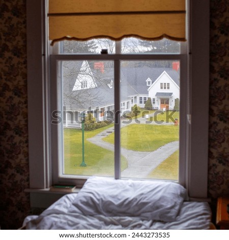 Beautiful picture of bedroom and window view