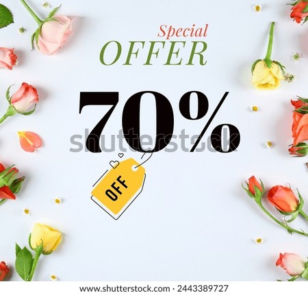 Special Offer, 70% off, offer for shop