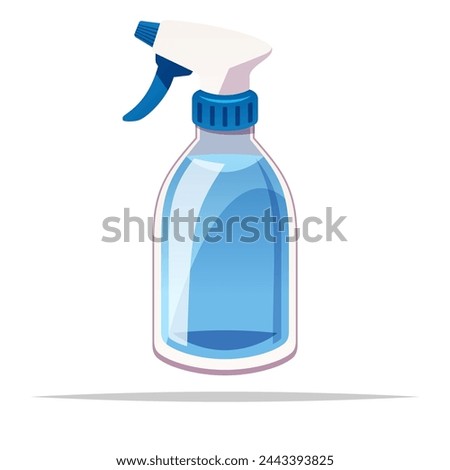Water spray bottle vector isolated illustration