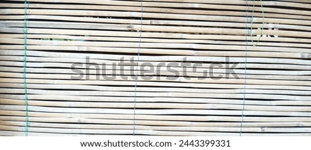 Bamboo wall, taken at close range