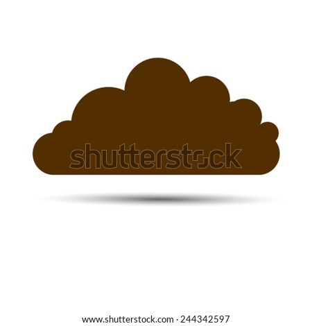 green cloud icon Vector EPS 10 illustration.
